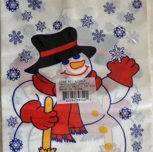 Snowman loot bags jumbo size